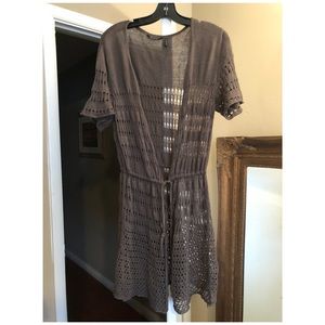 Daisy Fuentes knitted see through sweater